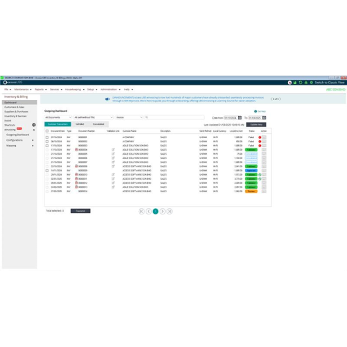 access ubs inventory & billing