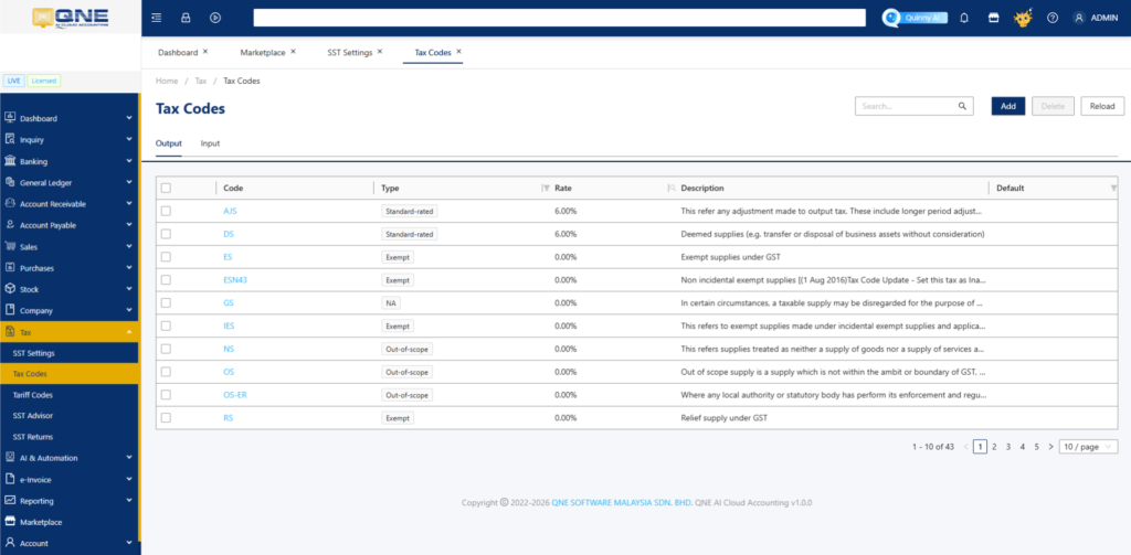 qne ai cloud accounting